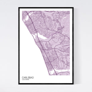 Carlsbad City Map Print
