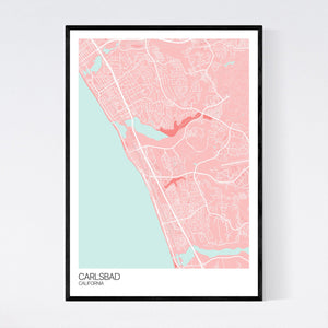 Carlsbad City Map Print