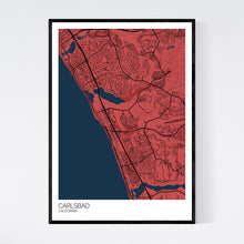 Load image into Gallery viewer, Carlsbad City Map Print