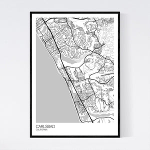 Carlsbad City Map Print