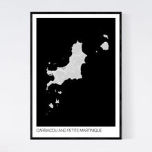 Load image into Gallery viewer, Carriacou and Petite Martinique Island Map Print