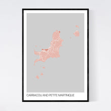 Load image into Gallery viewer, Carriacou and Petite Martinique Island Map Print