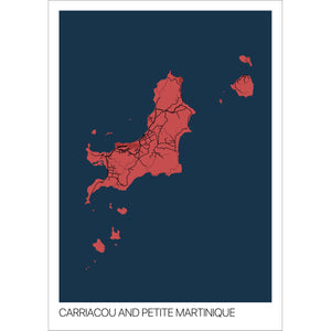 Map of Carriacou and Petite Martinique, 