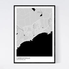 Load image into Gallery viewer, Carrickfergus Town Map Print