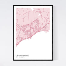 Load image into Gallery viewer, Carrickfergus Town Map Print
