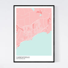 Load image into Gallery viewer, Carrickfergus Town Map Print