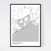 Load image into Gallery viewer, Carrickfergus Town Map Print