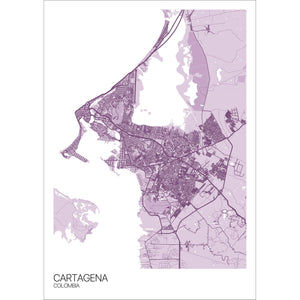 Map of Cartagena, Colombia