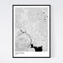 Load image into Gallery viewer, Cartagena City Map Print