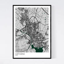 Load image into Gallery viewer, Cartagena City Map Print