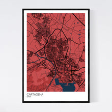 Load image into Gallery viewer, Cartagena City Map Print