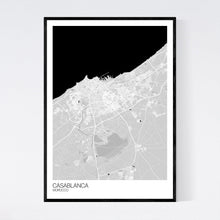 Load image into Gallery viewer, Casablanca City Map Print