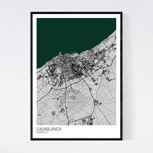 Load image into Gallery viewer, Casablanca City Map Print