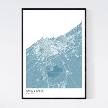 Load image into Gallery viewer, Casablanca City Map Print