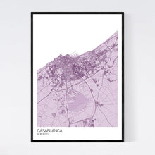 Load image into Gallery viewer, Map of Casablanca, Morocco
