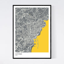 Load image into Gallery viewer, Catania City Map Print