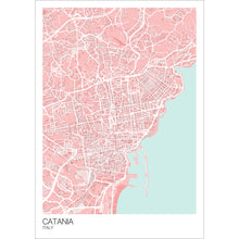 Load image into Gallery viewer, Map of Catania, Italy