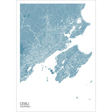 Load image into Gallery viewer, Map of Cebu, Philippines