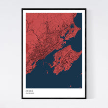 Load image into Gallery viewer, Cebu City Map Print