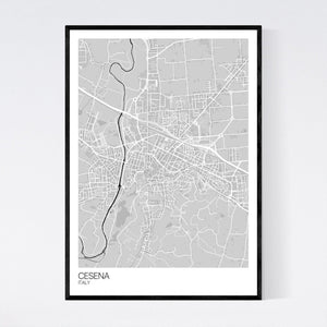 Cesena City Map Print