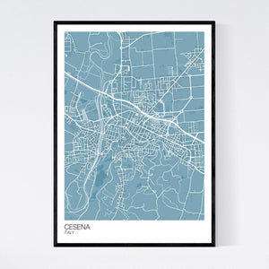 Cesena City Map Print