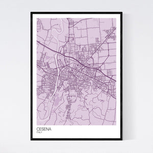 Cesena City Map Print