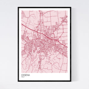 Cesena City Map Print