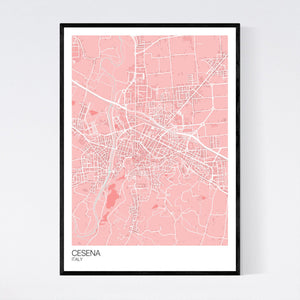 Cesena City Map Print