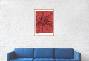 Map of Cesena, Italy