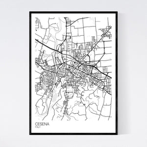 Cesena City Map Print