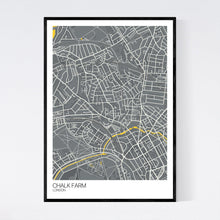Load image into Gallery viewer, Chalk Farm Neighbourhood Map Print