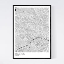 Load image into Gallery viewer, Chalk Farm Neighbourhood Map Print