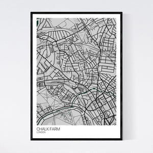 Chalk Farm Neighbourhood Map Print