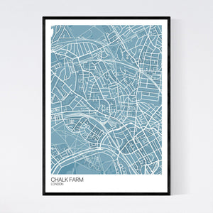 Chalk Farm Neighbourhood Map Print