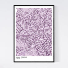 Load image into Gallery viewer, Chalk Farm Neighbourhood Map Print