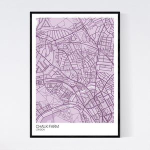 Chalk Farm Neighbourhood Map Print