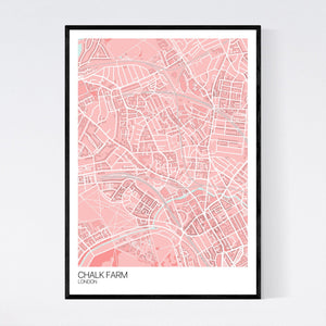 Chalk Farm Neighbourhood Map Print