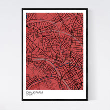 Load image into Gallery viewer, Chalk Farm Neighbourhood Map Print
