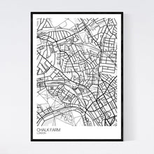 Load image into Gallery viewer, Chalk Farm Neighbourhood Map Print