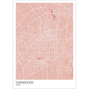 Map of Changchun, China