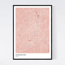 Load image into Gallery viewer, Map of Changchun, China