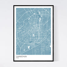Load image into Gallery viewer, Changchun City Map Print