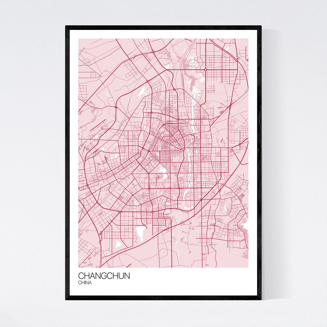 Changchun City Map Print