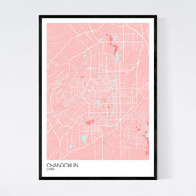 Load image into Gallery viewer, Changchun City Map Print