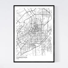 Load image into Gallery viewer, Changchun City Map Print