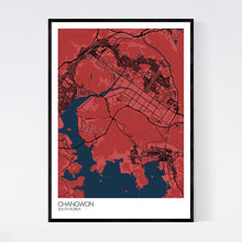Load image into Gallery viewer, Changwon City Map Print
