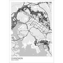 Load image into Gallery viewer, Map of Changwon, South Korea