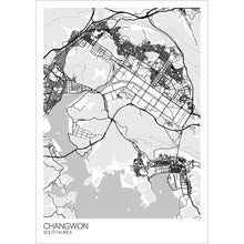 Load image into Gallery viewer, Map of Changwon, South Korea
