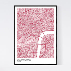 Charing Cross Neighbourhood Map Print