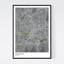 Load image into Gallery viewer, Charleroi City Map Print